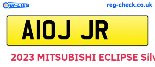 A10JJR are the vehicle registration plates.