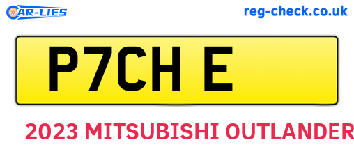 P7CHE are the vehicle registration plates.