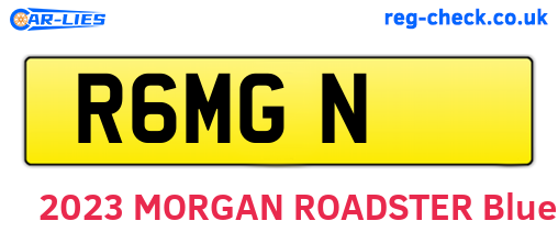 R6MGN are the vehicle registration plates.
