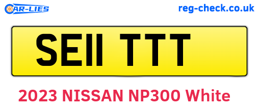 SE11TTT are the vehicle registration plates.