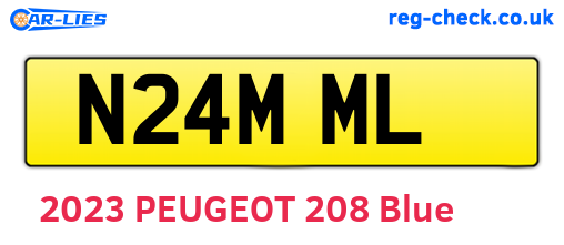 N24MML are the vehicle registration plates.