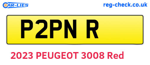 P2PNR are the vehicle registration plates.