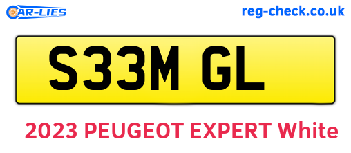 S33MGL are the vehicle registration plates.