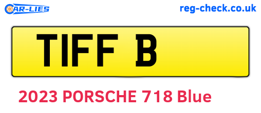 T1FFB are the vehicle registration plates.