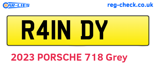 R41NDY are the vehicle registration plates.