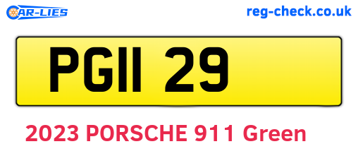 PG1129 are the vehicle registration plates.