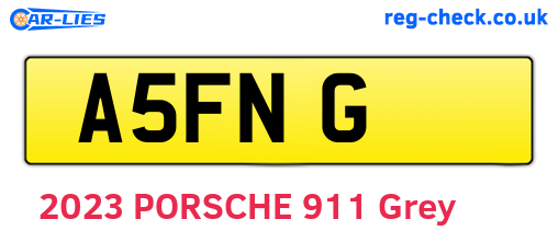 A5FNG are the vehicle registration plates.
