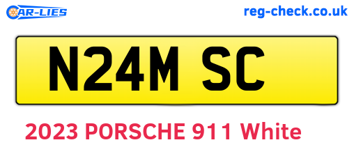 N24MSC are the vehicle registration plates.