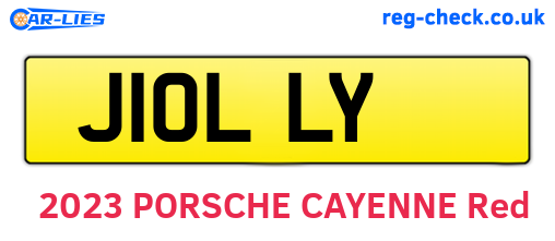 J10LLY are the vehicle registration plates.