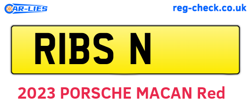 R1BSN are the vehicle registration plates.