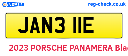 JAN311E are the vehicle registration plates.