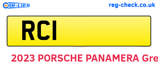 RC1 are the vehicle registration plates.