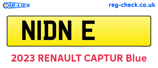 N1DNE are the vehicle registration plates.