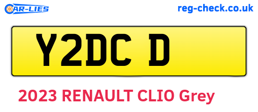 Y2DCD are the vehicle registration plates.