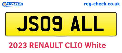 JS09ALL are the vehicle registration plates.