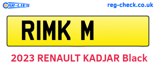 R1MKM are the vehicle registration plates.