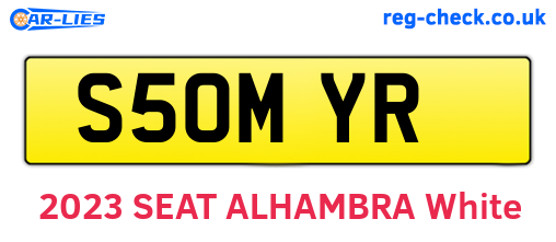 S50MYR are the vehicle registration plates.