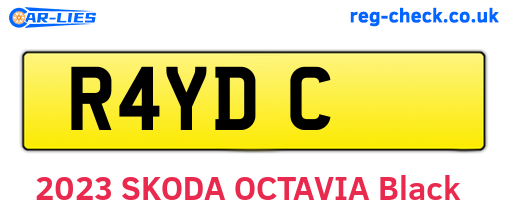 R4YDC are the vehicle registration plates.