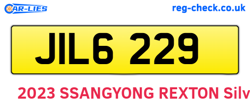 JIL6229 are the vehicle registration plates.