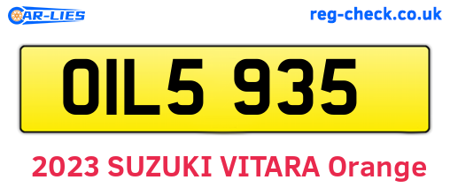 OIL5935 are the vehicle registration plates.