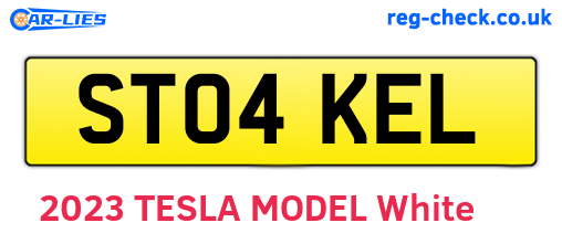 ST04KEL are the vehicle registration plates.