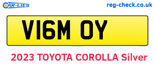 V16MOY are the vehicle registration plates.