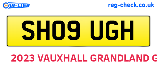SH09UGH are the vehicle registration plates.