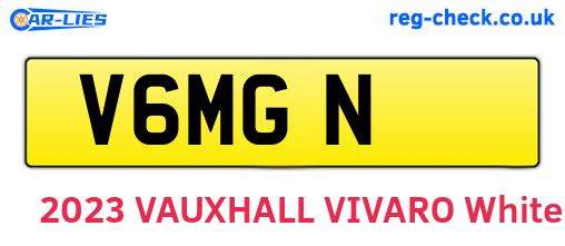 V6MGN are the vehicle registration plates.
