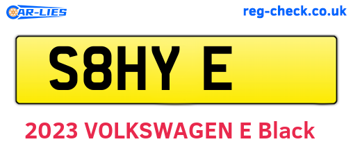 S8HYE are the vehicle registration plates.