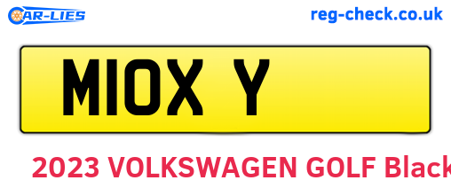 M1OXY are the vehicle registration plates.