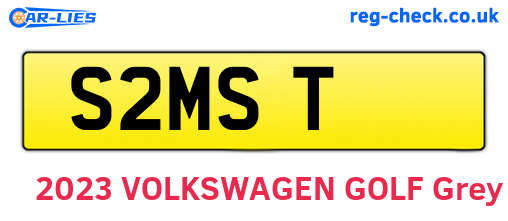 S2MST are the vehicle registration plates.