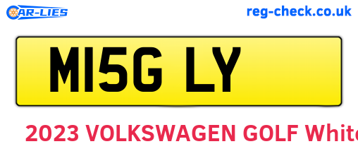 M15GLY are the vehicle registration plates.