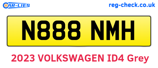 N888NMH are the vehicle registration plates.