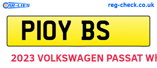P10YBS are the vehicle registration plates.