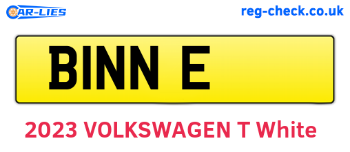 B1NNE are the vehicle registration plates.
