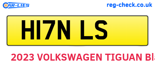 H17NLS are the vehicle registration plates.