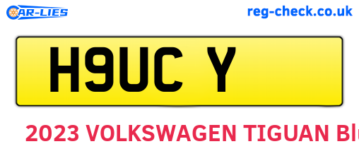 H9UCY are the vehicle registration plates.