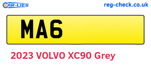 MA6 are the vehicle registration plates.