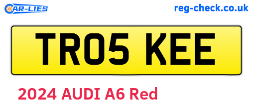 TR05KEE are the vehicle registration plates.