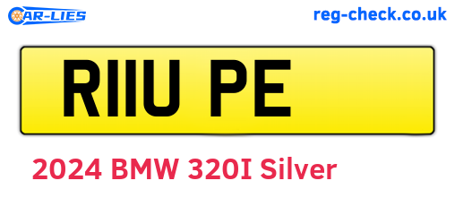 R11UPE are the vehicle registration plates.