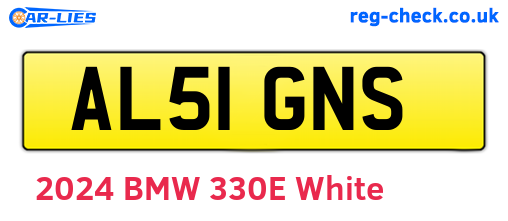 AL51GNS are the vehicle registration plates.