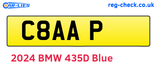 C8AAP are the vehicle registration plates.