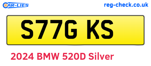 S77GKS are the vehicle registration plates.