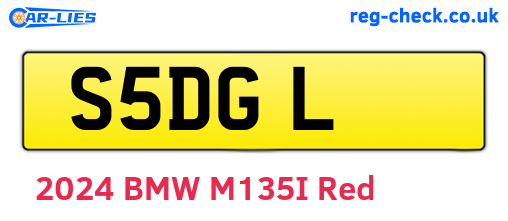 S5DGL are the vehicle registration plates.