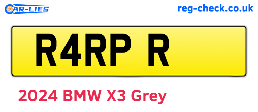 R4RPR are the vehicle registration plates.