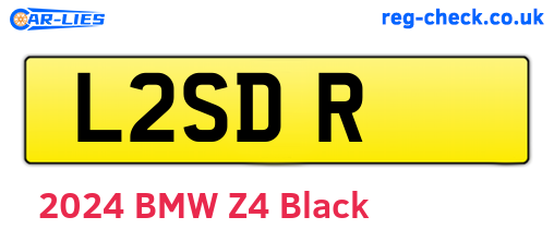 L2SDR are the vehicle registration plates.