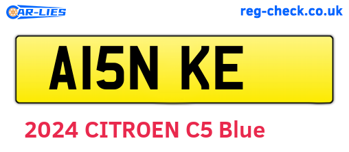 A15NKE are the vehicle registration plates.
