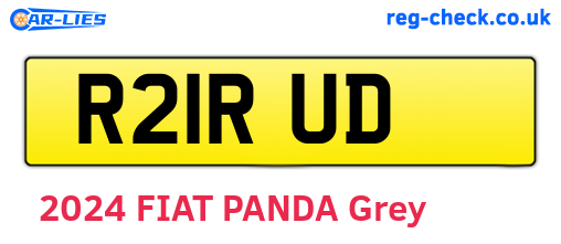 R21RUD are the vehicle registration plates.