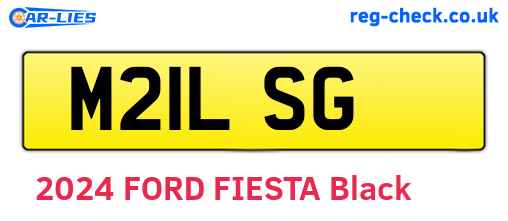 M21LSG are the vehicle registration plates.