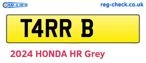 T4RRB are the vehicle registration plates.
